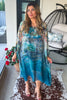 Midnight in Positano Silk Tunic - Made in Italy  - Teal