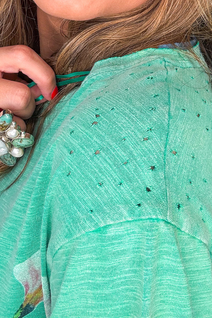 Attracting Nature Maxi Dress - 100% Cotton - Green