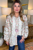 Comes Naturally OVERSIZED Top - Natural - SALE