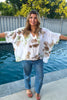 Watercolor Memories Blouse - Made In Italy - White