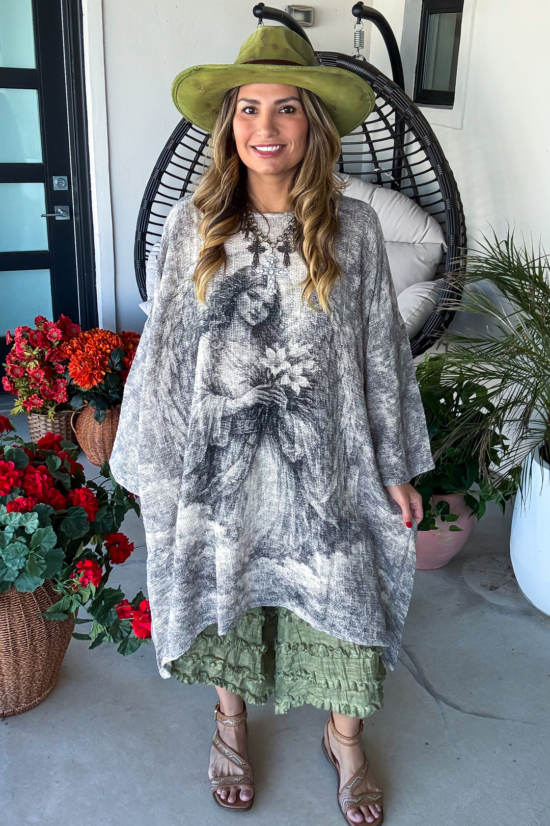 Archangel Gabriel Oversized Sheer Dress - 100% Cotton