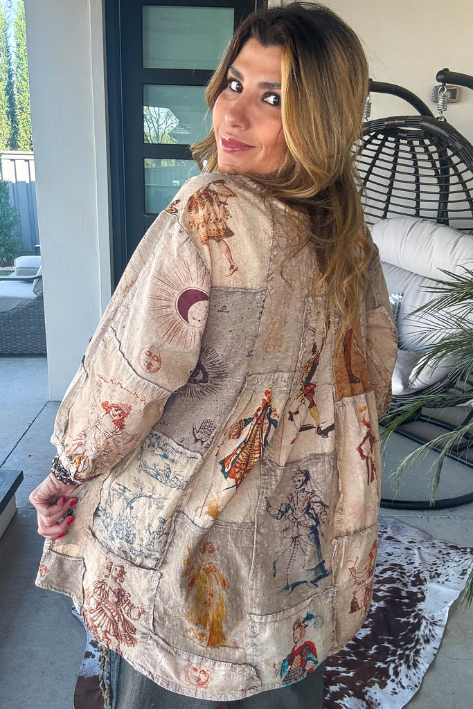 Renaissance Court Patchwork Tunic - 100% Cotton