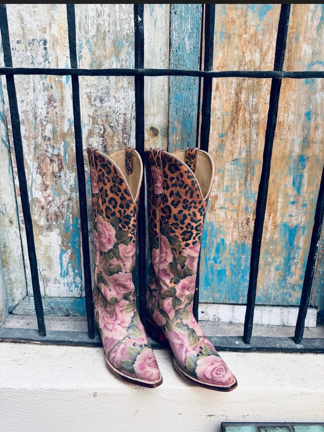 PRE ORDER: Roses &amp; Rebels Cowboy Boots - 43 Hands by Rare Bird - Delivery January