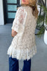 AHB EXCLUSIVE: Rusticana Cotton Crochet Vest - Beige - 100% COTTON