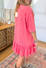 Saving Grace Oversized  Dress - Coral - Cotton/Spandex Blend