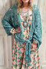 Desert Lace Dream Cardigan - Teal