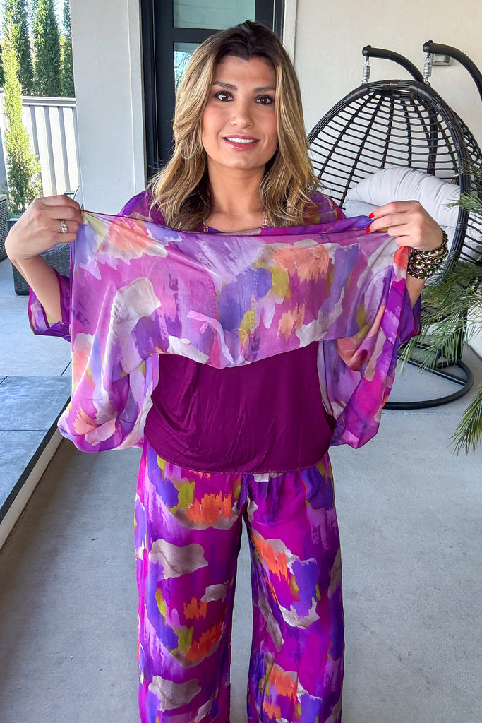 A Rush Of Radiance Silk Stretch Top – Made in Italy