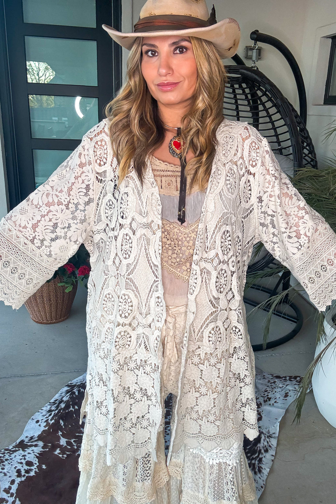 Timeless Grace Lace Duster - 100% COTTON - MADE IN USA