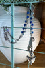Blue Lapis Crystal Charm Necklace