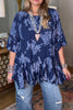 Your Love Awakens Me Oversized Tunic - Navy
