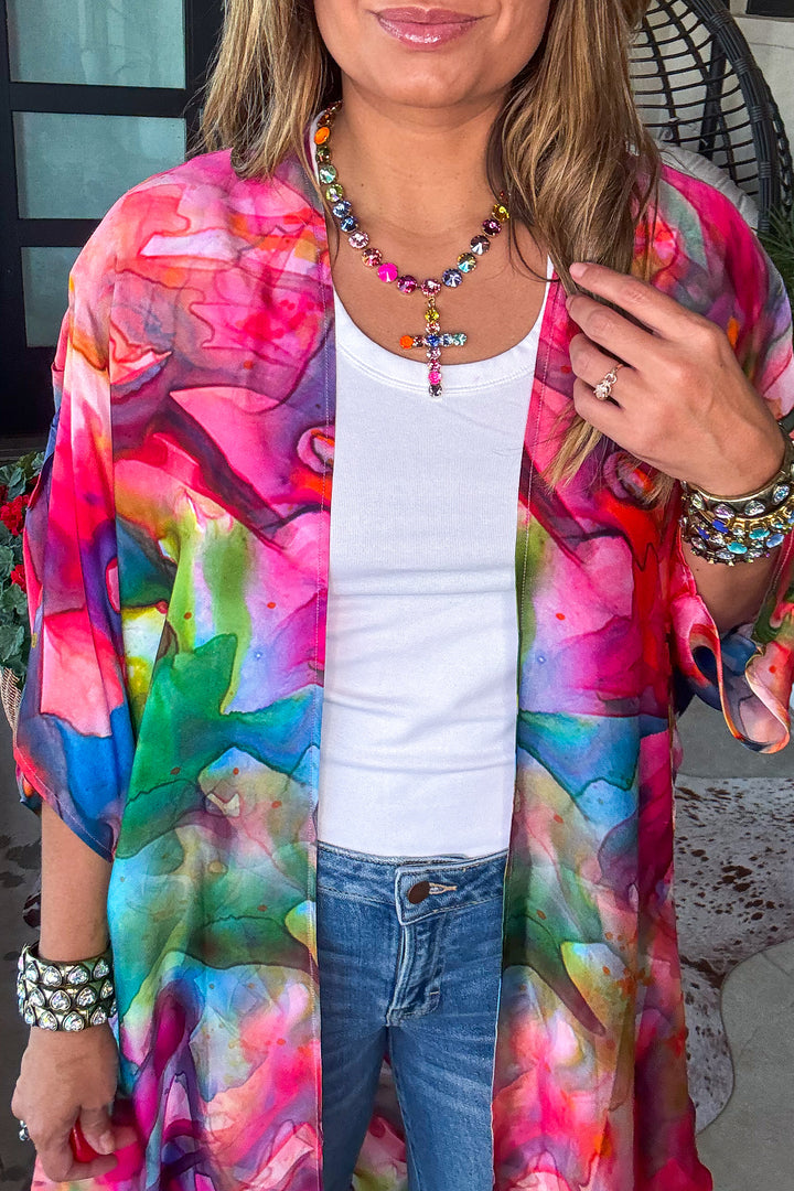 Blushing Botanicals Kimono 
