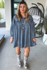 Wild Soul Oversized Denim Dress -  100% Cotton