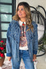 Star Spangled Rhinestones Cheetah Shirt - 100% Cotton