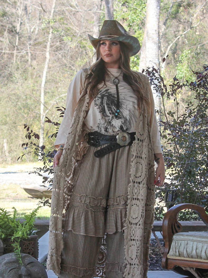 PRE ORDER:Soulful Feeling Vest Duster - 100% COTTON - MADE IN USA