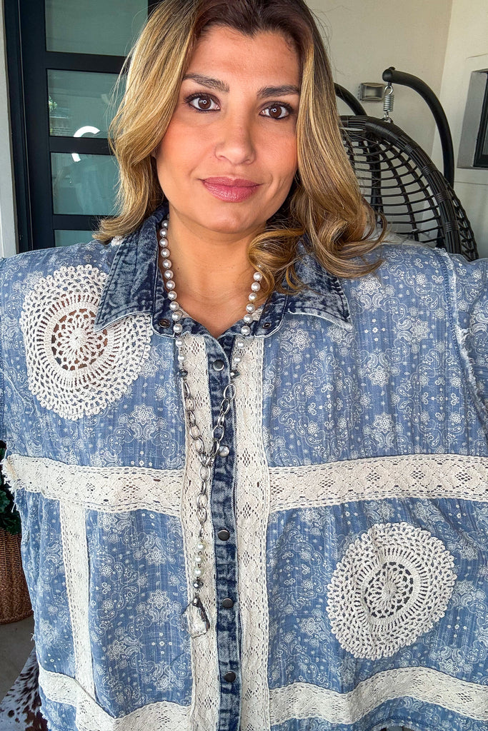 Prairie Keepsake Top - Blue