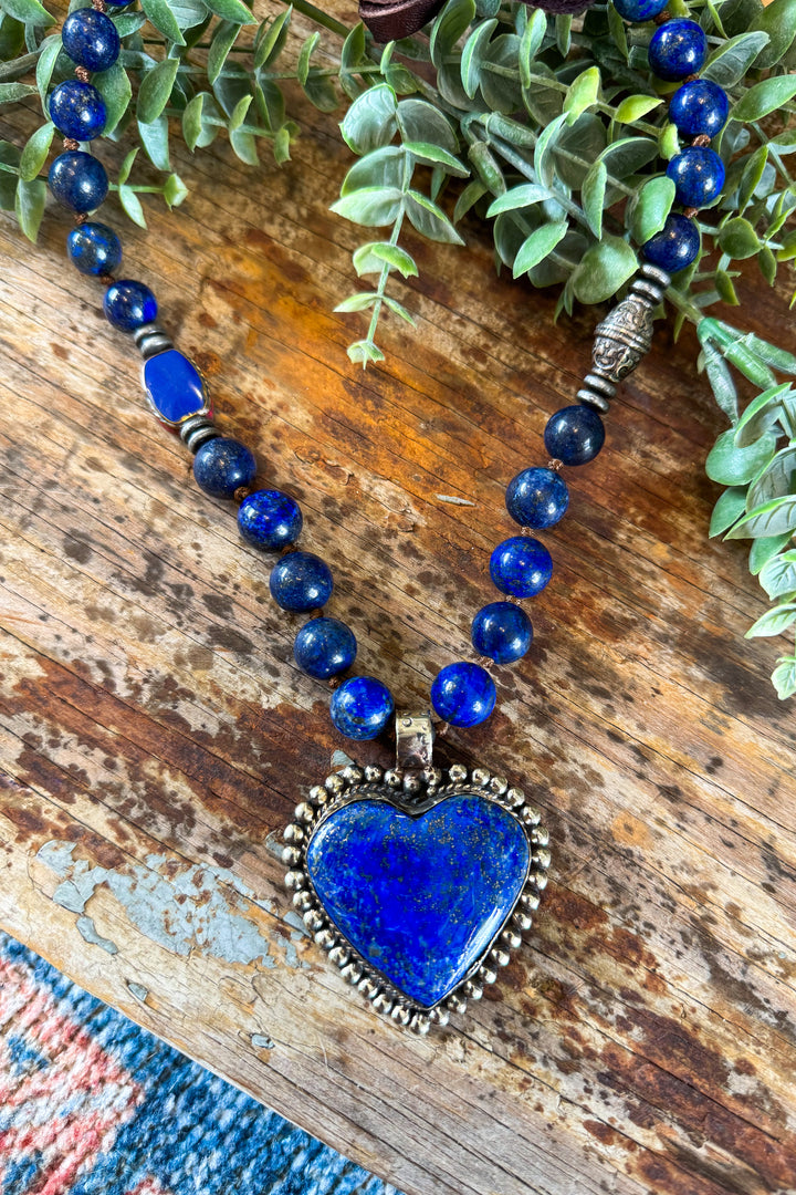 One of a Kind Genuine Lapis Lazuli Necklace