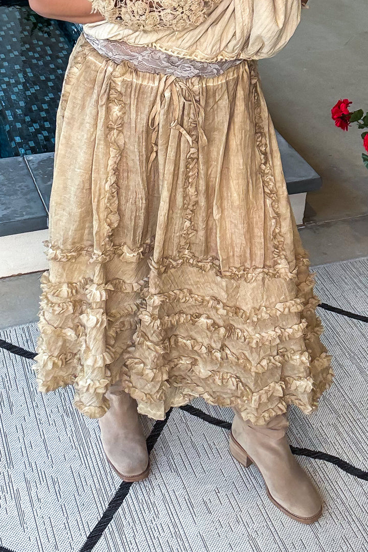 Serene Sands Skirt - Sheer - 100% Cotton