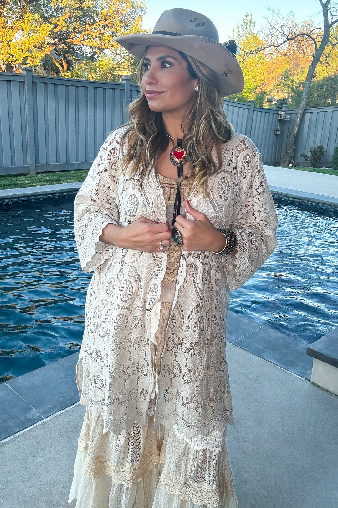 Timeless Grace Lace Duster - 100% COTTON - MADE IN USA
