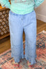 Ruffle Bottom Jeans - Lt. Denim