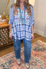 AHB EXCLUSIVE: Do Everything With Love Top - Blue - Cotton Blend
