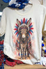 Americana Donkey Rhinestones Tee - 100% Cotton - Made in USA