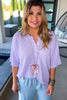 Whispers Of Lilac Oversized Top - Lilac - SALE