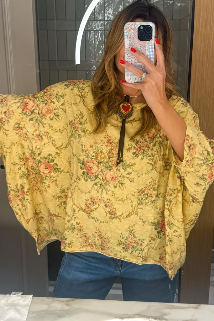 PRE ORDER: Vintage Garden Oversized Top - 100% Cotton