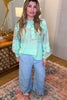 Ruffle Bottom Jeans - Lt. Denim