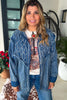 Starlight Patchwork Denim Shirt - 100% Cotton