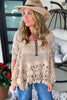 RESTOCK: Whispering Details Lace Tank - 100% Cotton - Made in USA