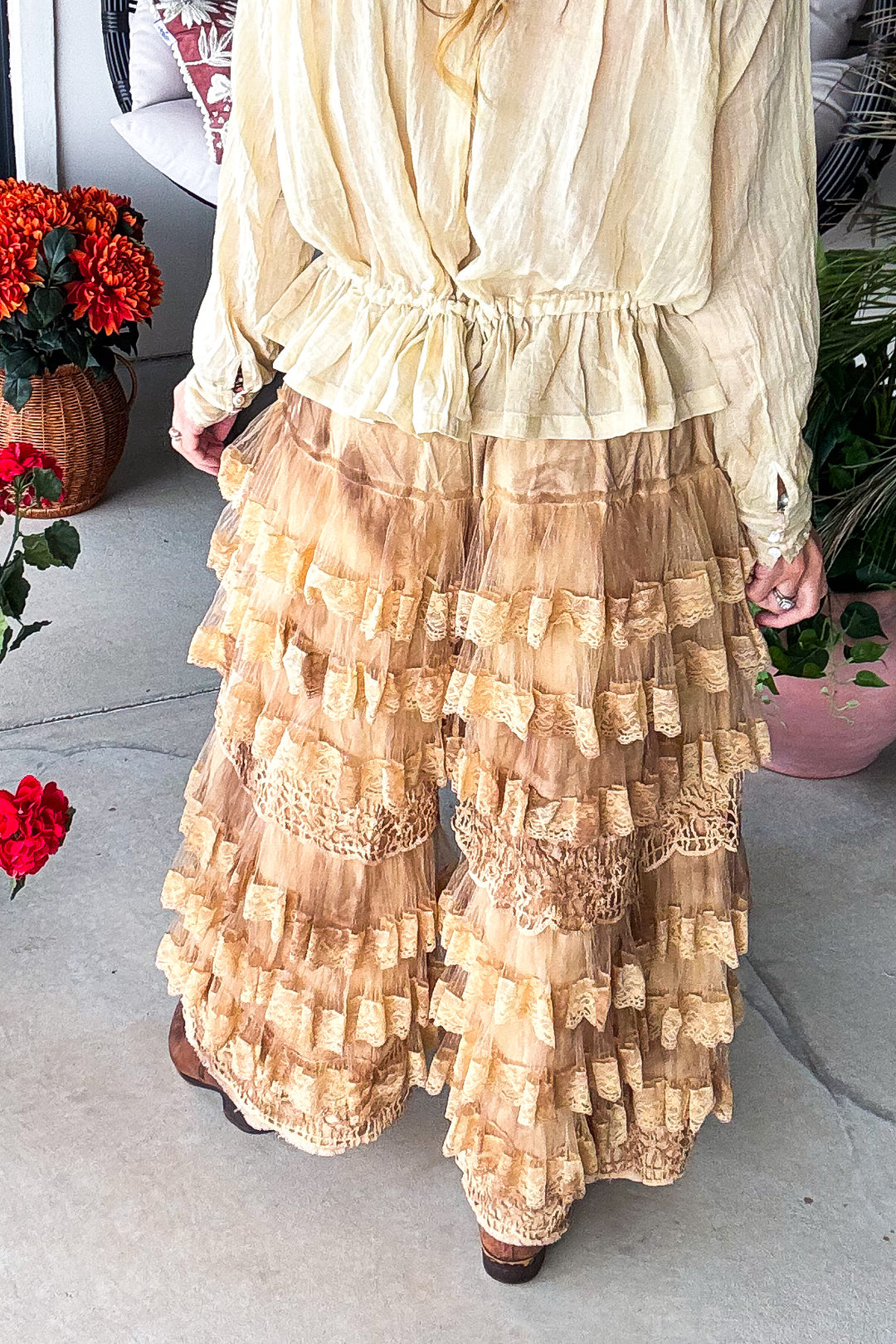 True Romance Bloomers - Tea - 100% Cotton