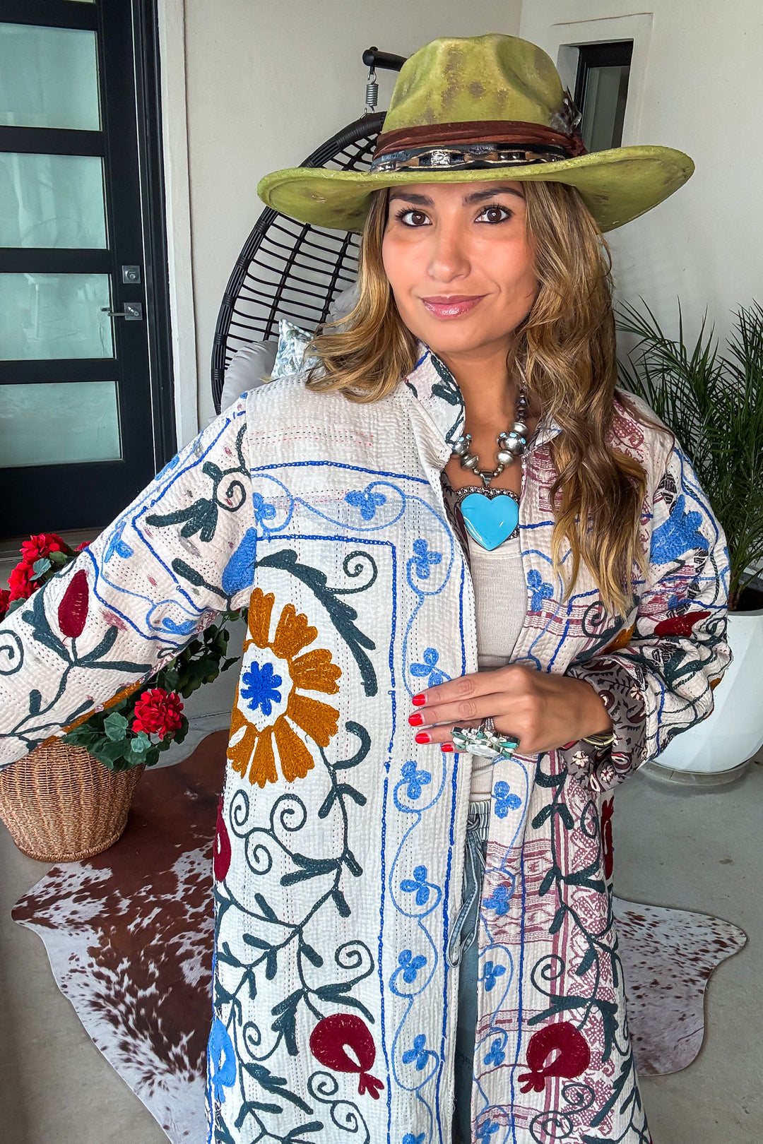 One of a Kind - Handmade - Fully Embroidered Duster