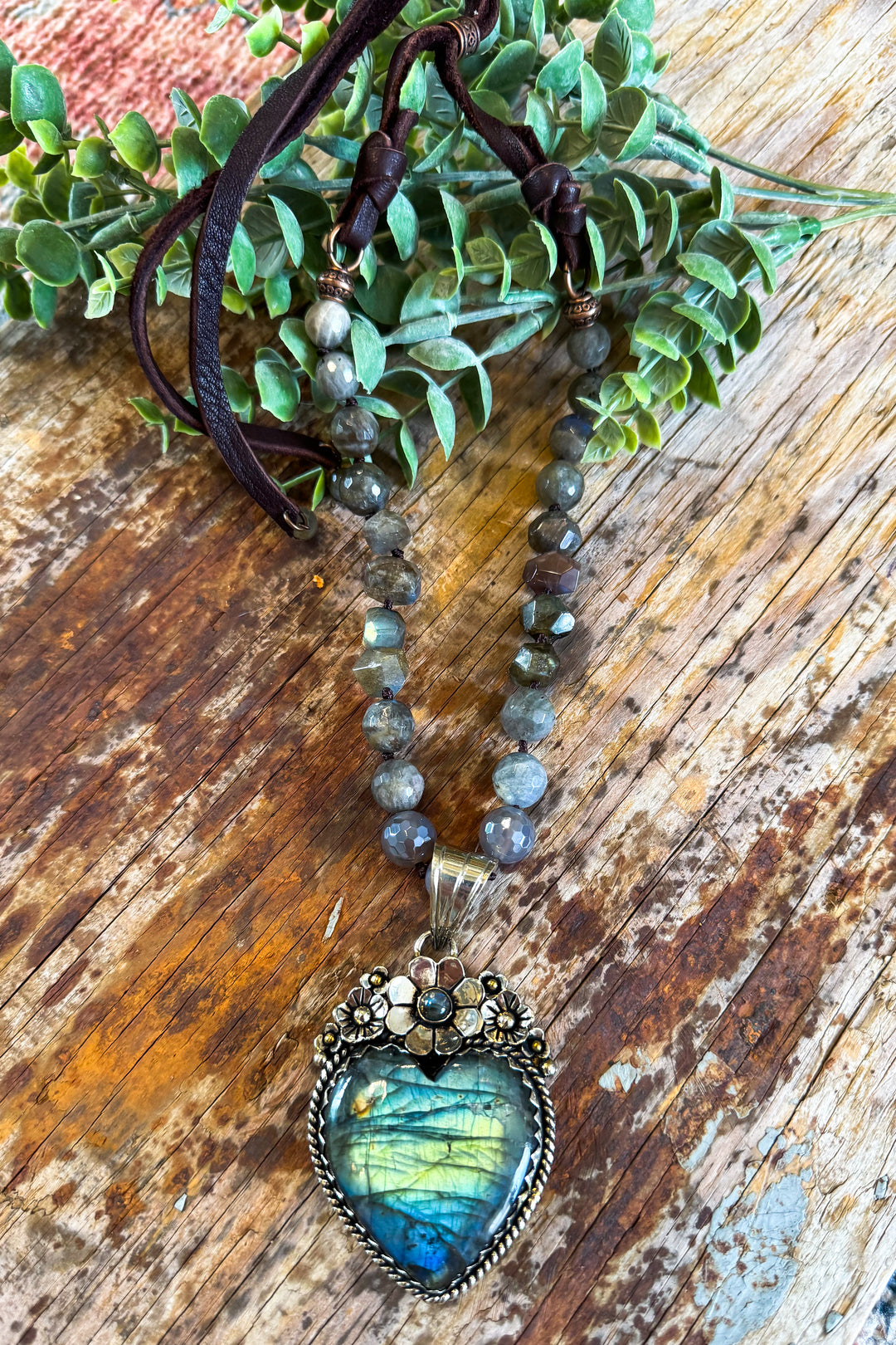 Handmade in Texas Labradorite Necklace