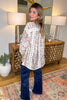 Comes Naturally OVERSIZED Top - Natural - SALE