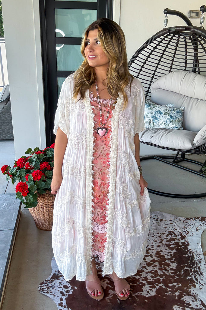 Ocean Air Kimono - Natural