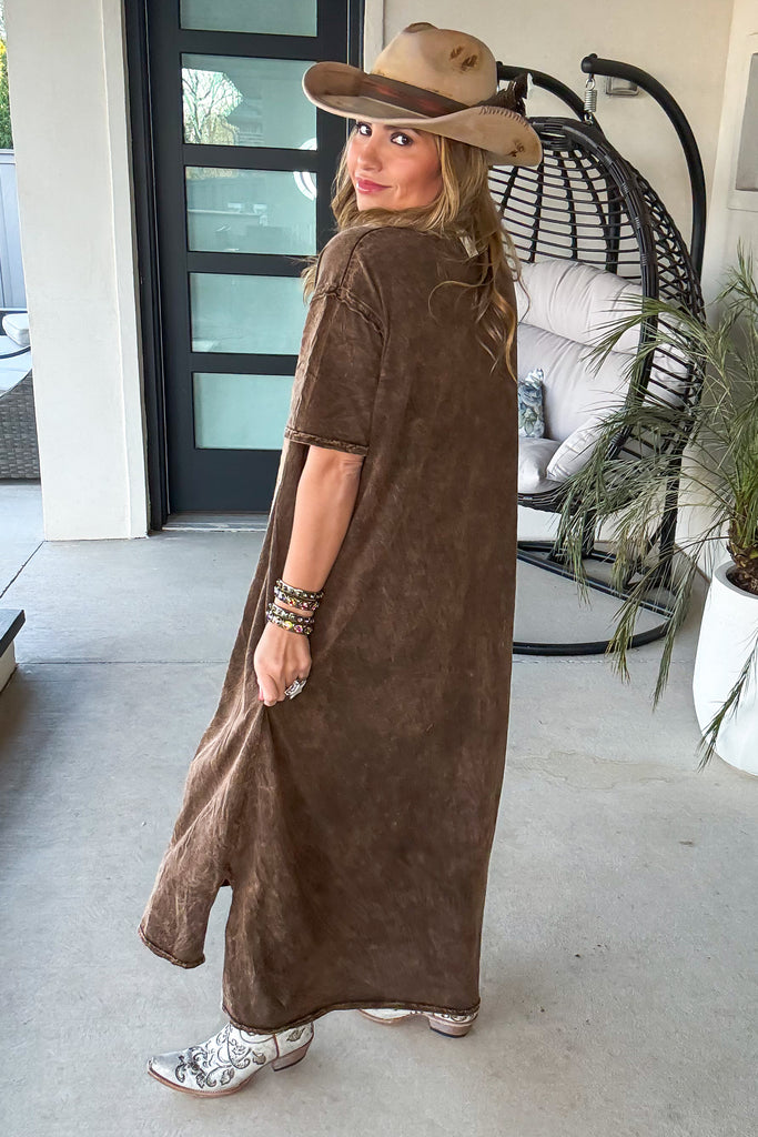 Billy the Kid Maxi Cotton Oversized Jersey Dress - 100% Cotton