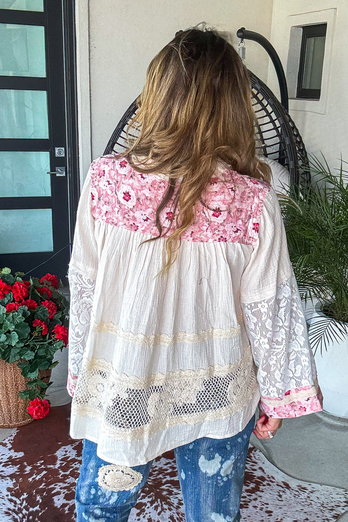 Rosewater Bloom Top - 100%Cotton