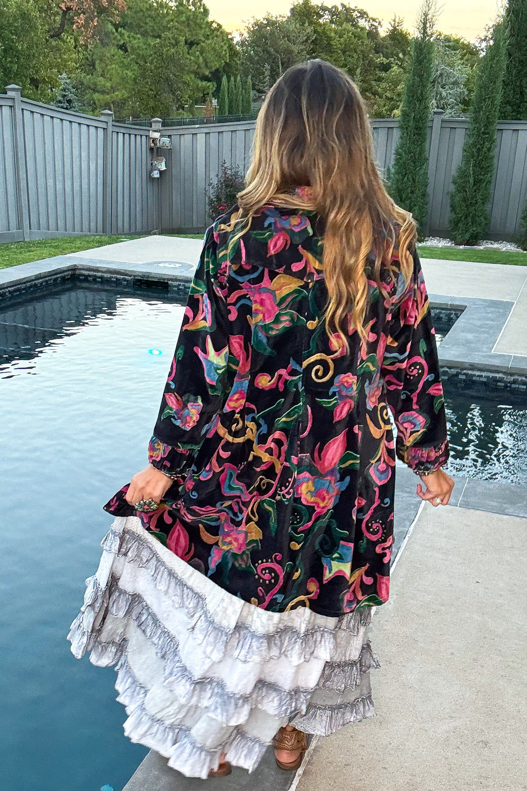 Velvet Dream Jacket - 100% Cotton - Black