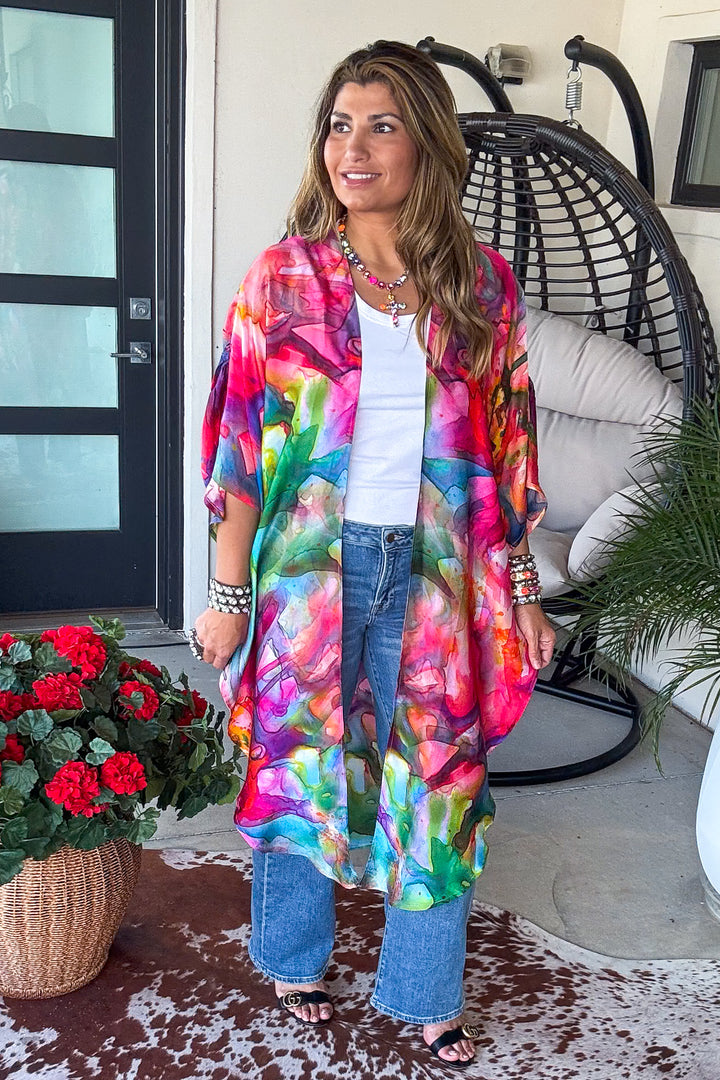Blushing Botanicals Kimono 