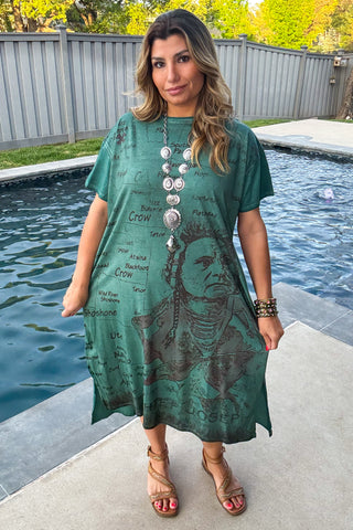 Spirit of the West Midi Dress - 100% Cotton