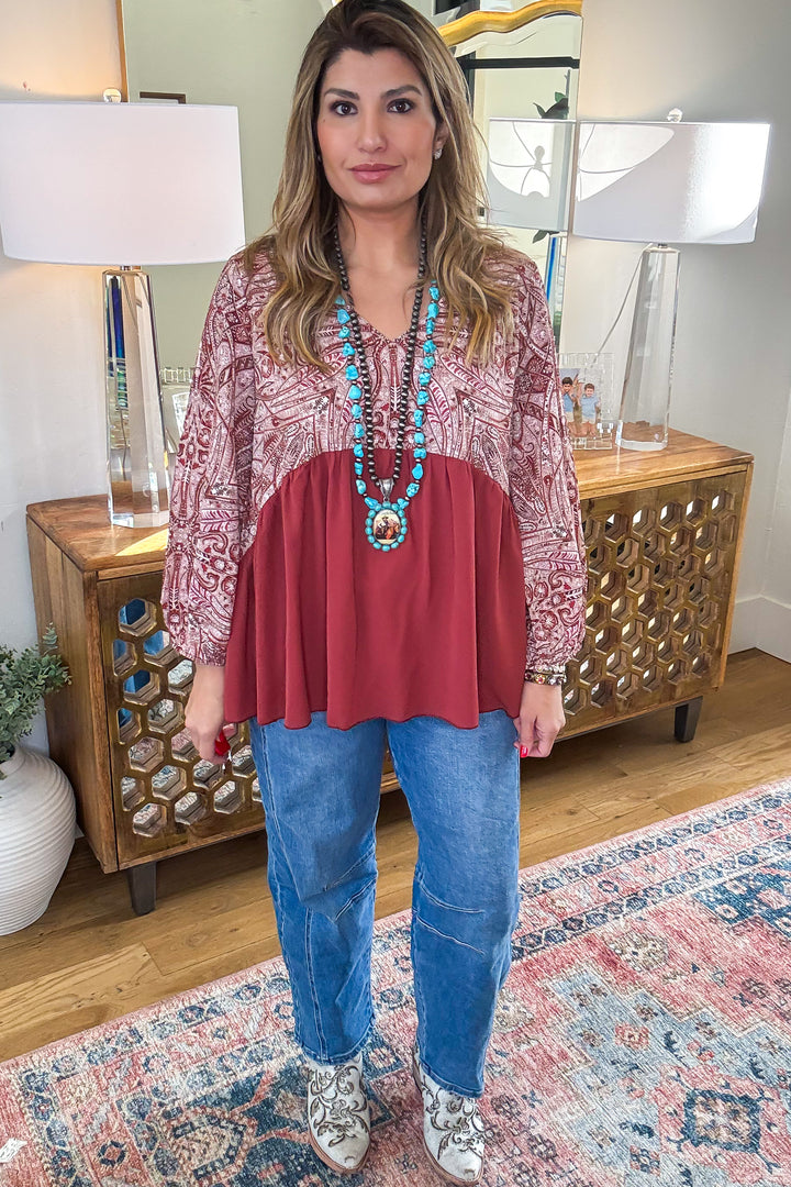 Precious Love Top - Rust