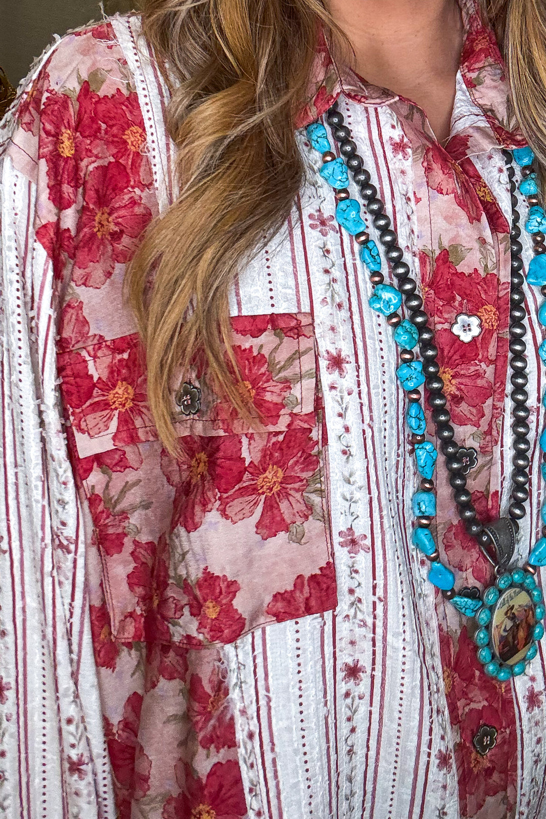 Canyon Rose Blouse Schaket - Ruby