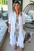 Making Dreams Dress/Duster - Made In Italy - White - 100% Linen