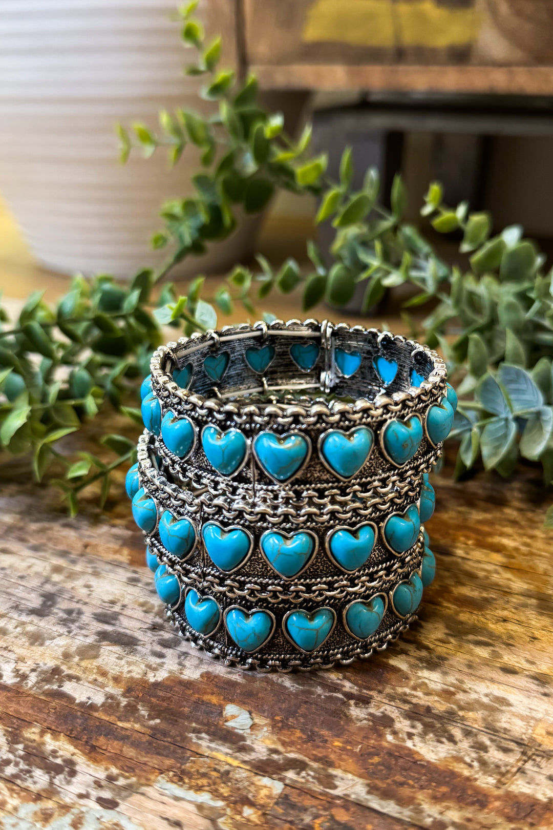 Blue Heart Stretch Bracelet (EACH SOLD SEPARATELY)