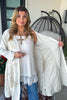 Relaxed Linen Button Up Cardigan - 100% Linen 