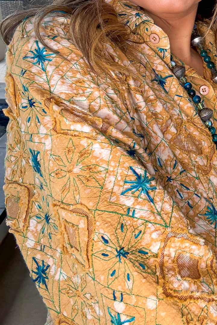 PRE ORDER: Golden Mesa Handmade Embroidered Tunic - 100% Cotton