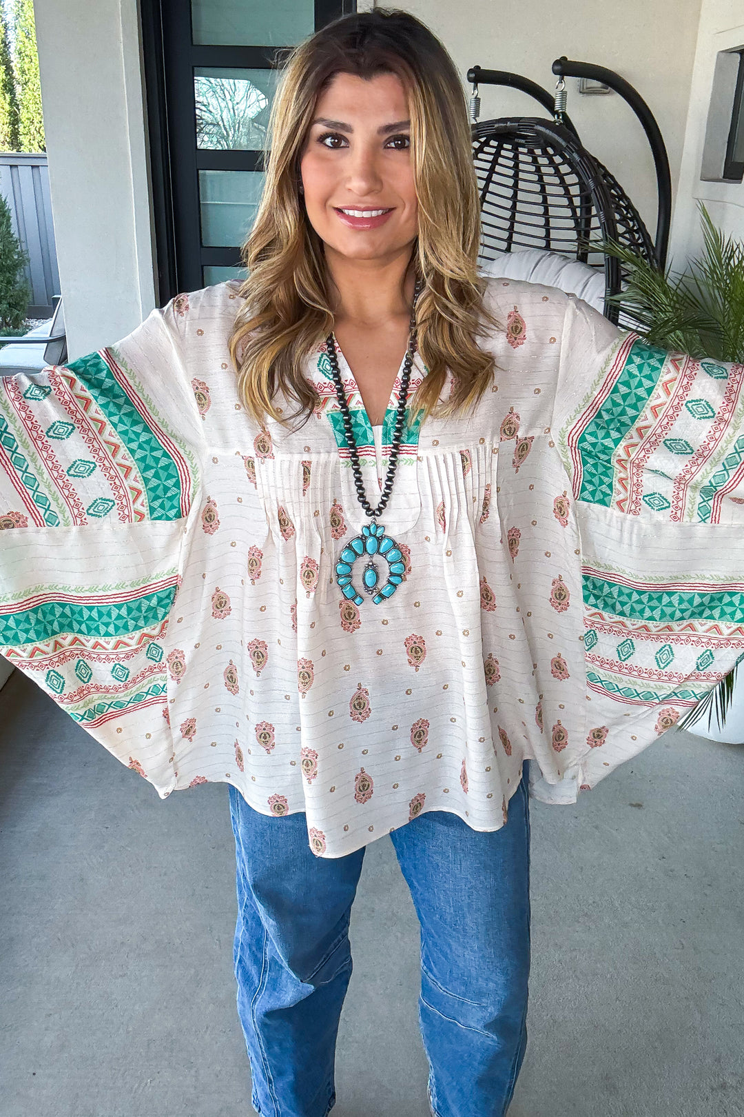 Sunkissed And Ready Oversized  Top - Natural