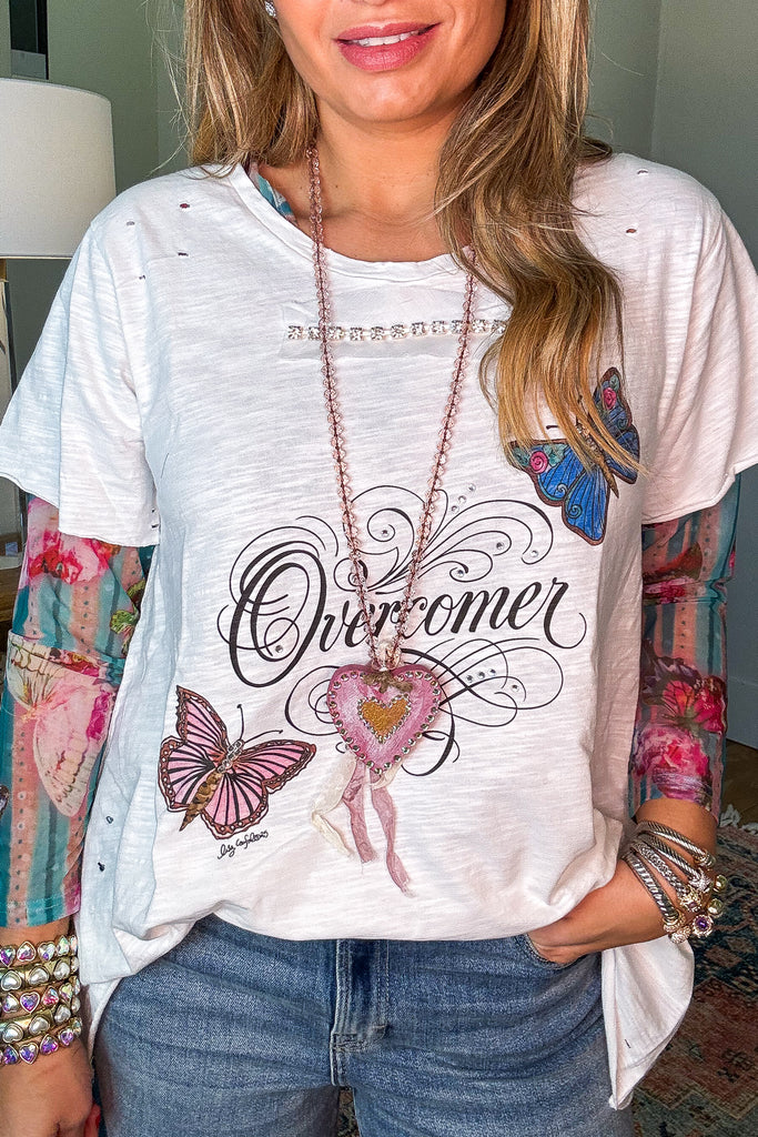 Overcomer Butterfly Top - 100% Cotton - Made in USA