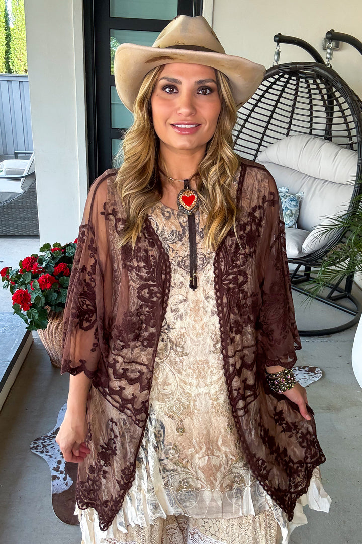 AHB EXCLUSIVE: Finding Perfection Kimono - Solid Brown