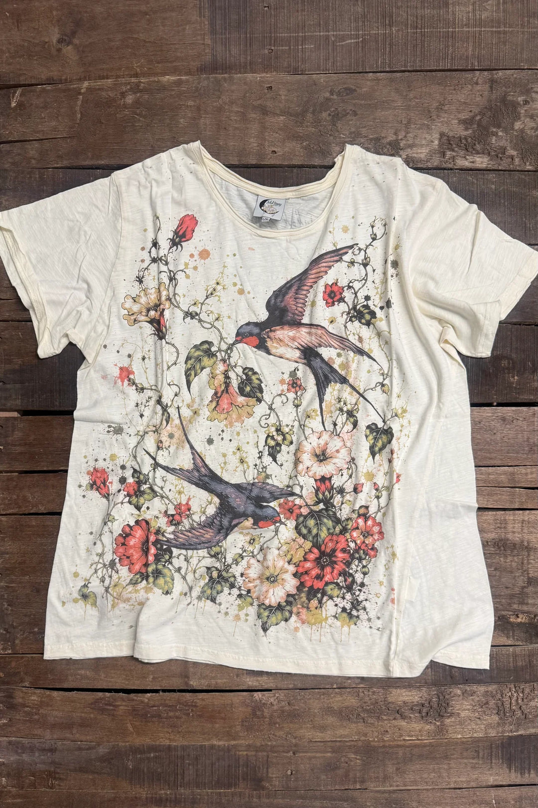 PRE ORDER Moon Dance Tee -  Garden Flight - 100% Cotton -